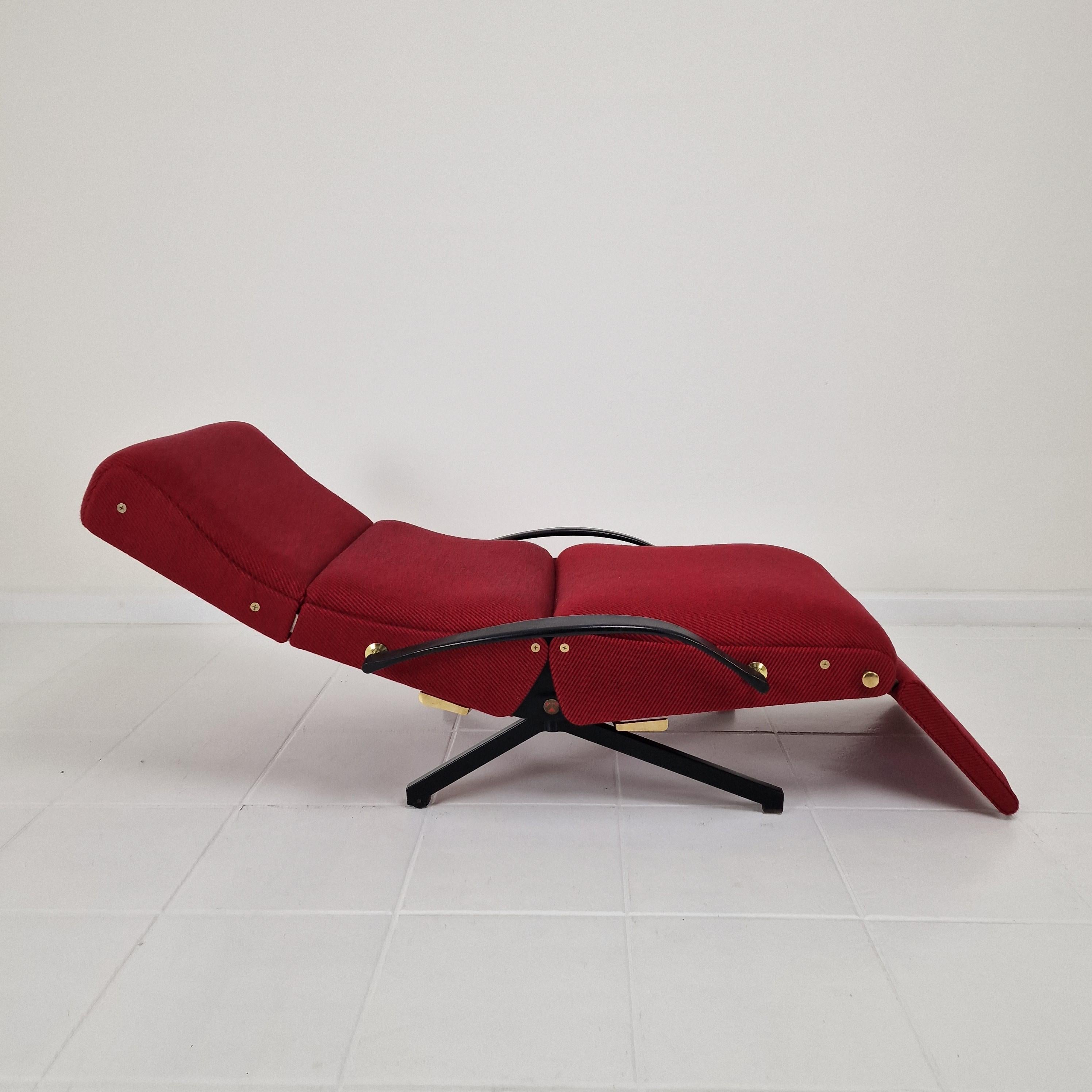 Mid-Century P40 Reclining Lounge Chair by Osvaldo Borsani for Tecno, 1950's For Sale 3