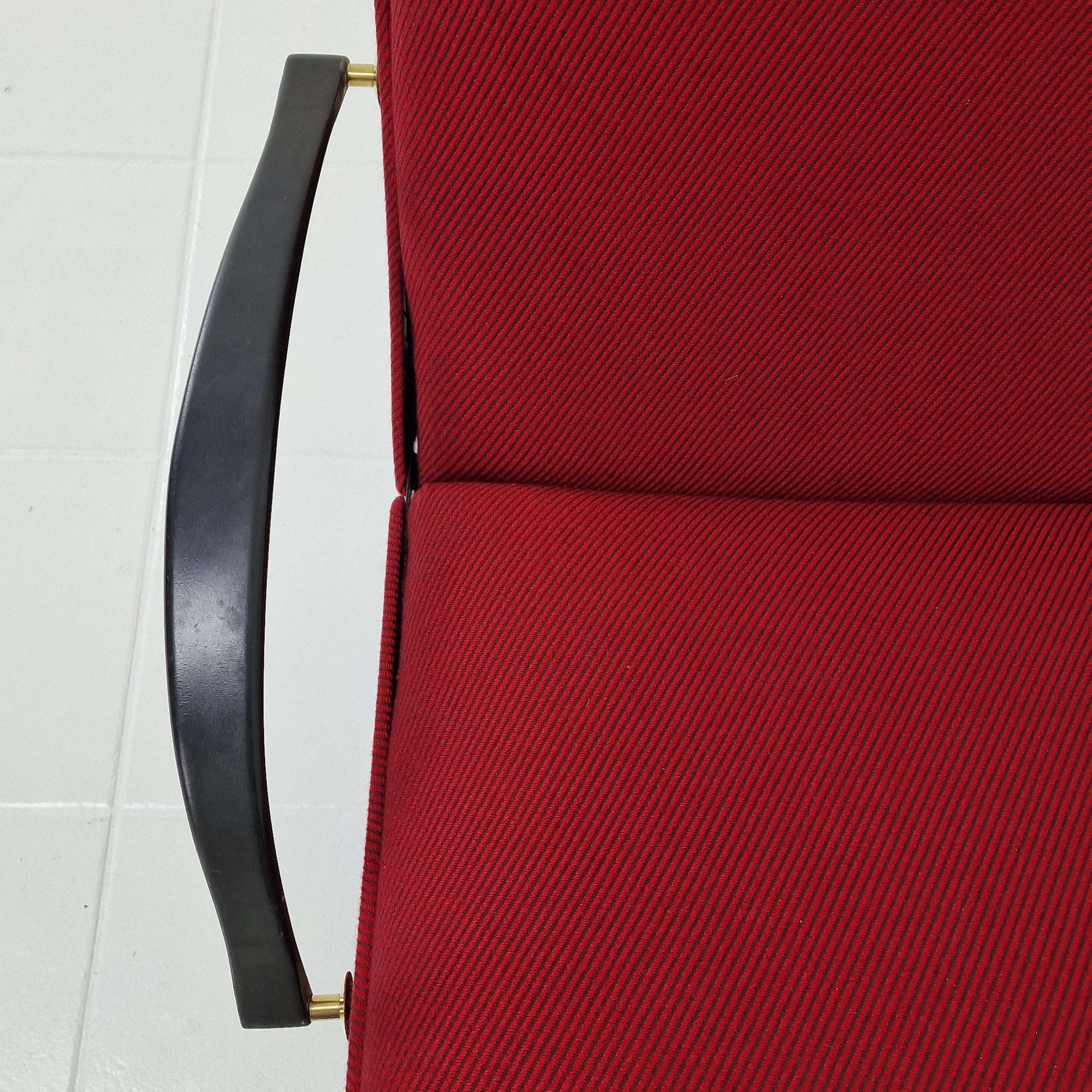 Mid-Century P40 Reclining Lounge Chair by Osvaldo Borsani for Tecno, 1950's For Sale 11