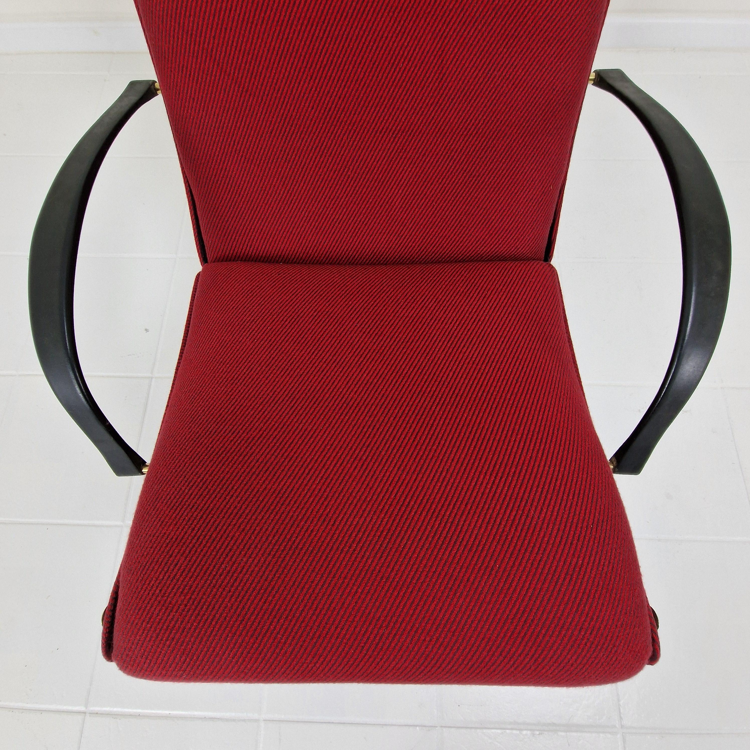 Mid-Century P40 Reclining Lounge Chair by Osvaldo Borsani for Tecno, 1950's For Sale 13