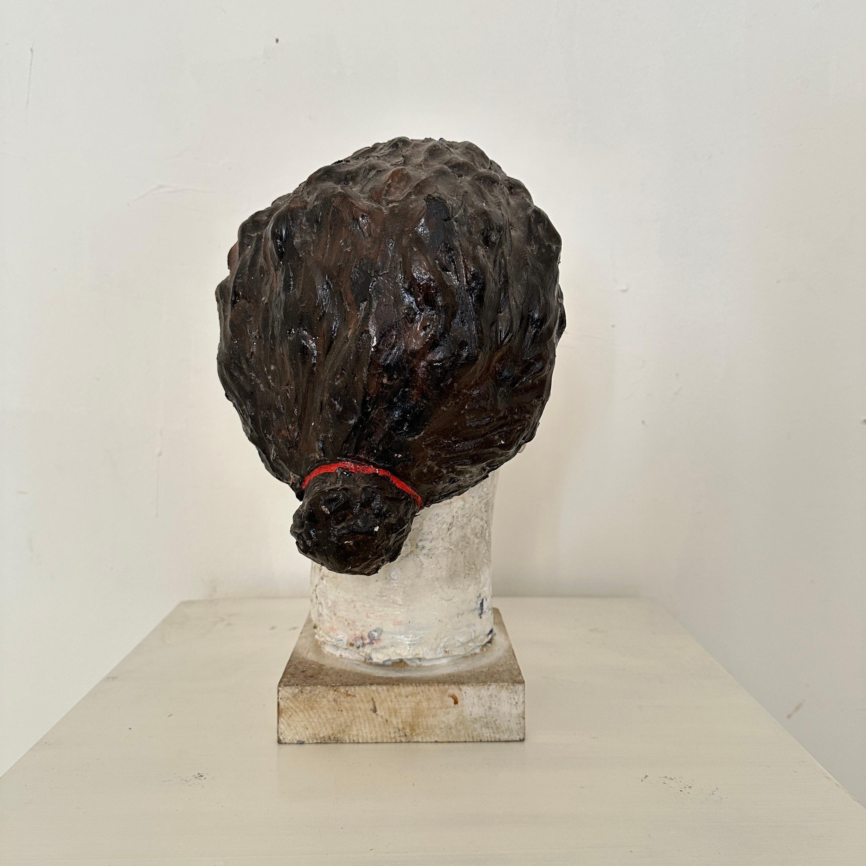 Mid Century Painted Paper Mache Bust of Salvador Dali, Spain, around 1970 For Sale 4