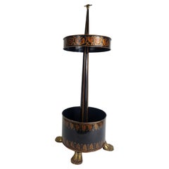 Mid Century Painted & Stenciled Umbrella Stand by Maitland Smith