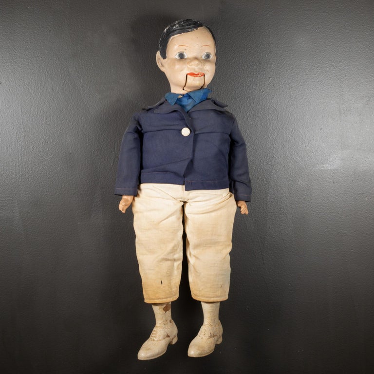 Midcentury Painted Ventriloquist Dummy, circa 1960 For Sale at 1stDibs