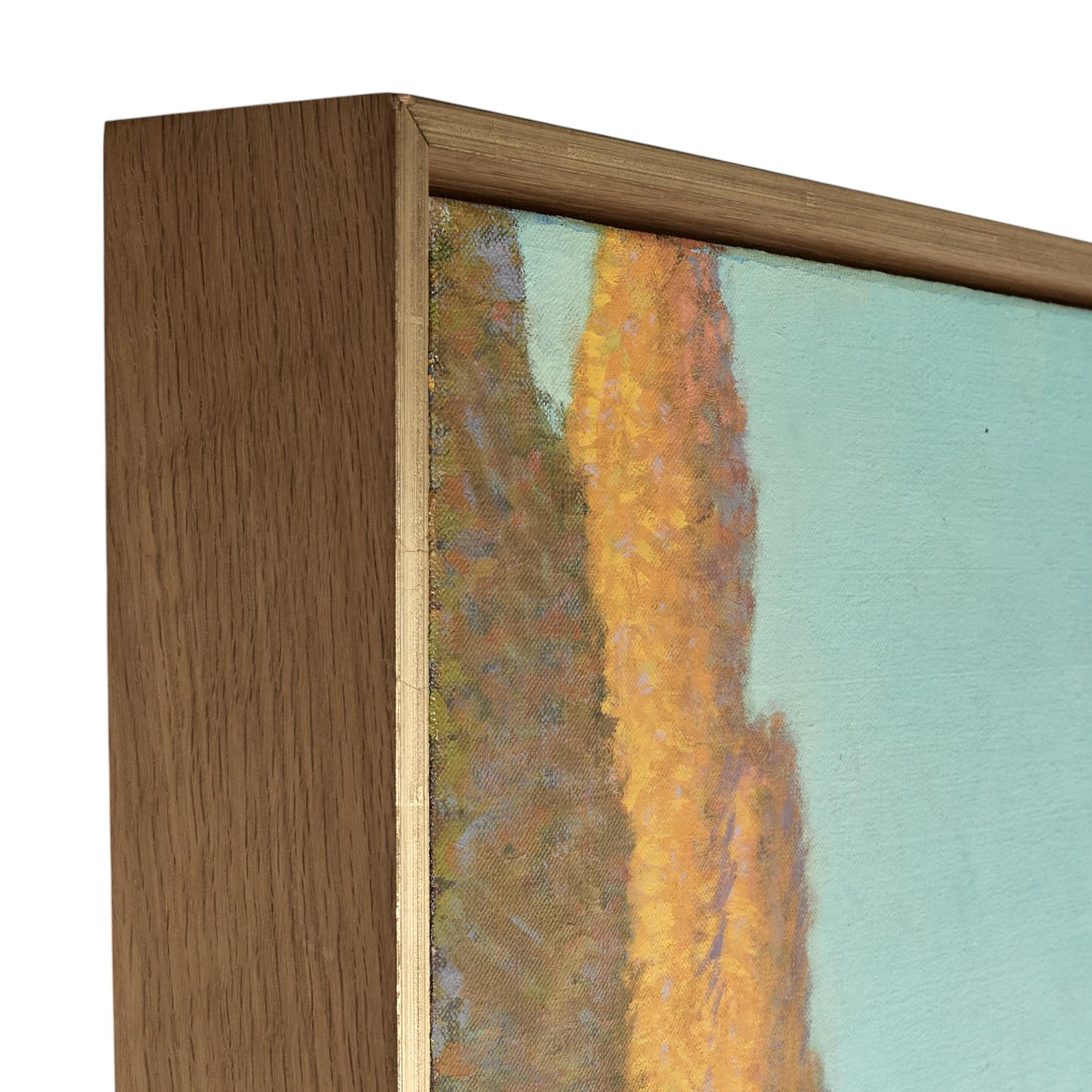Mid Century Painting of Trees and a Chapel By Ferdinand Burgdorff For Sale 1
