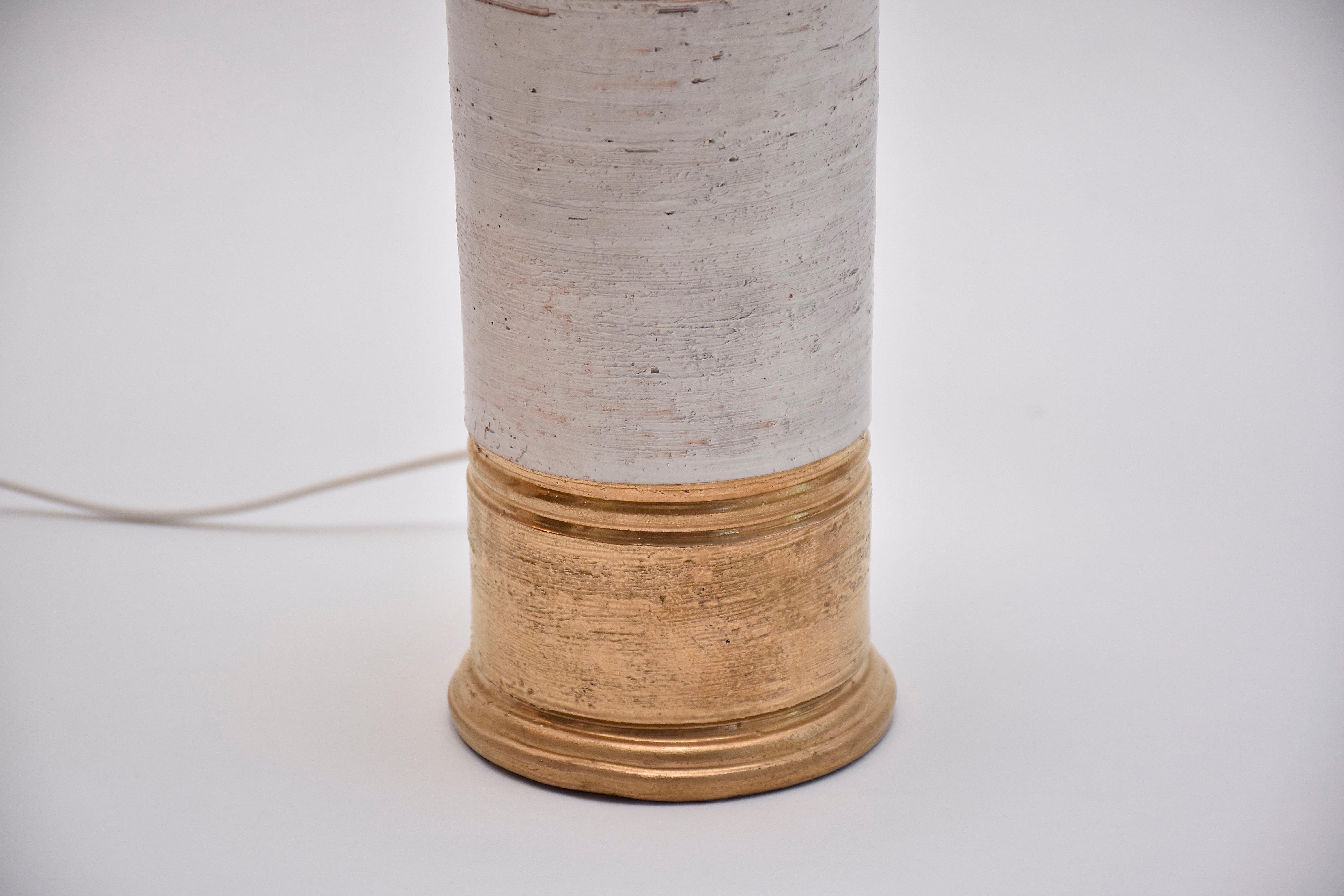 Paire de lampes de table en céramique du milieu du siècle par Bitossi Bon état - En vente à SON EN BREUGEL, NL