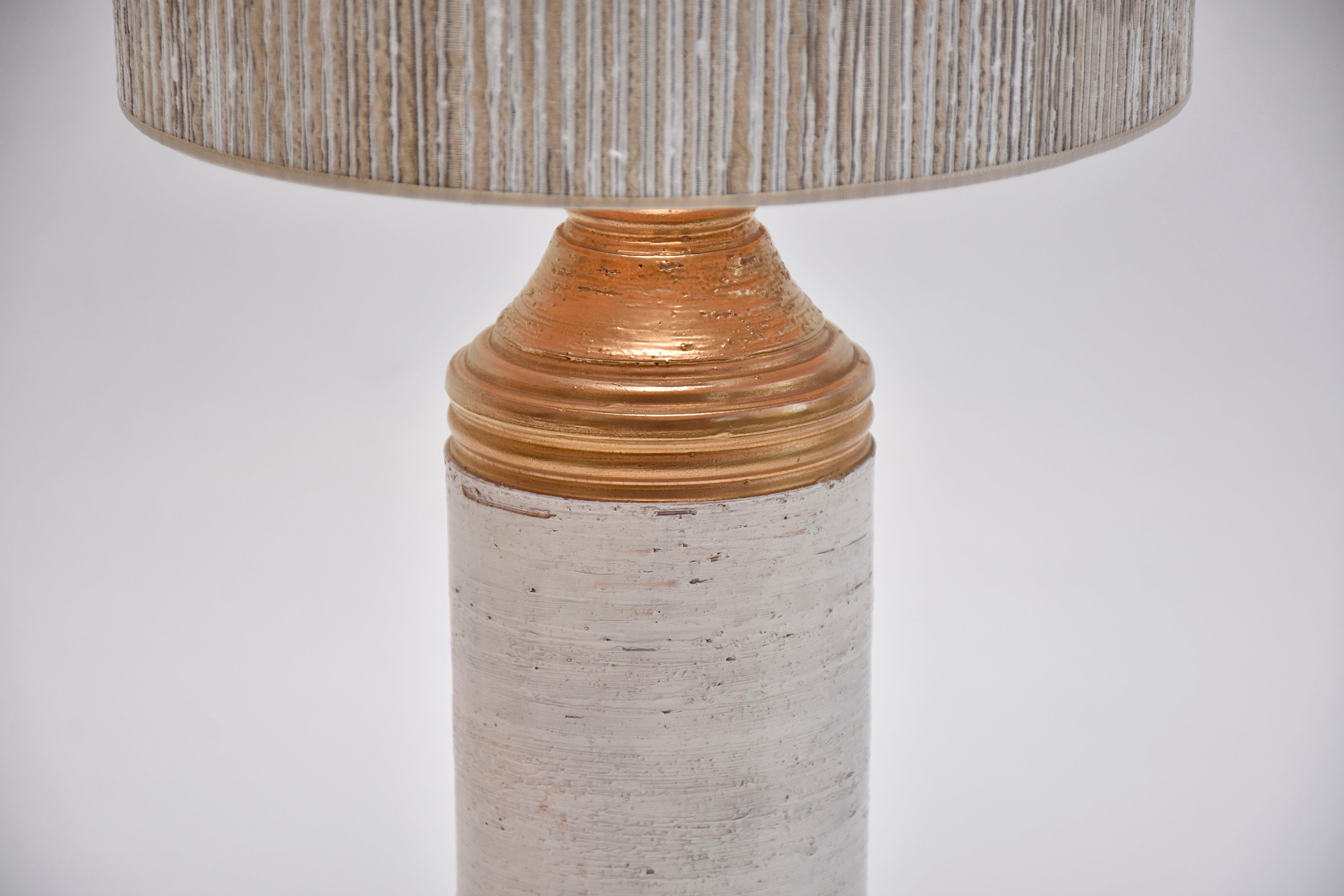 20ième siècle Paire de lampes de table en céramique du milieu du siècle par Bitossi en vente
