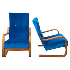 Mid-Century Pair Curated Vintage Chairs by Architect Alvar Aalto