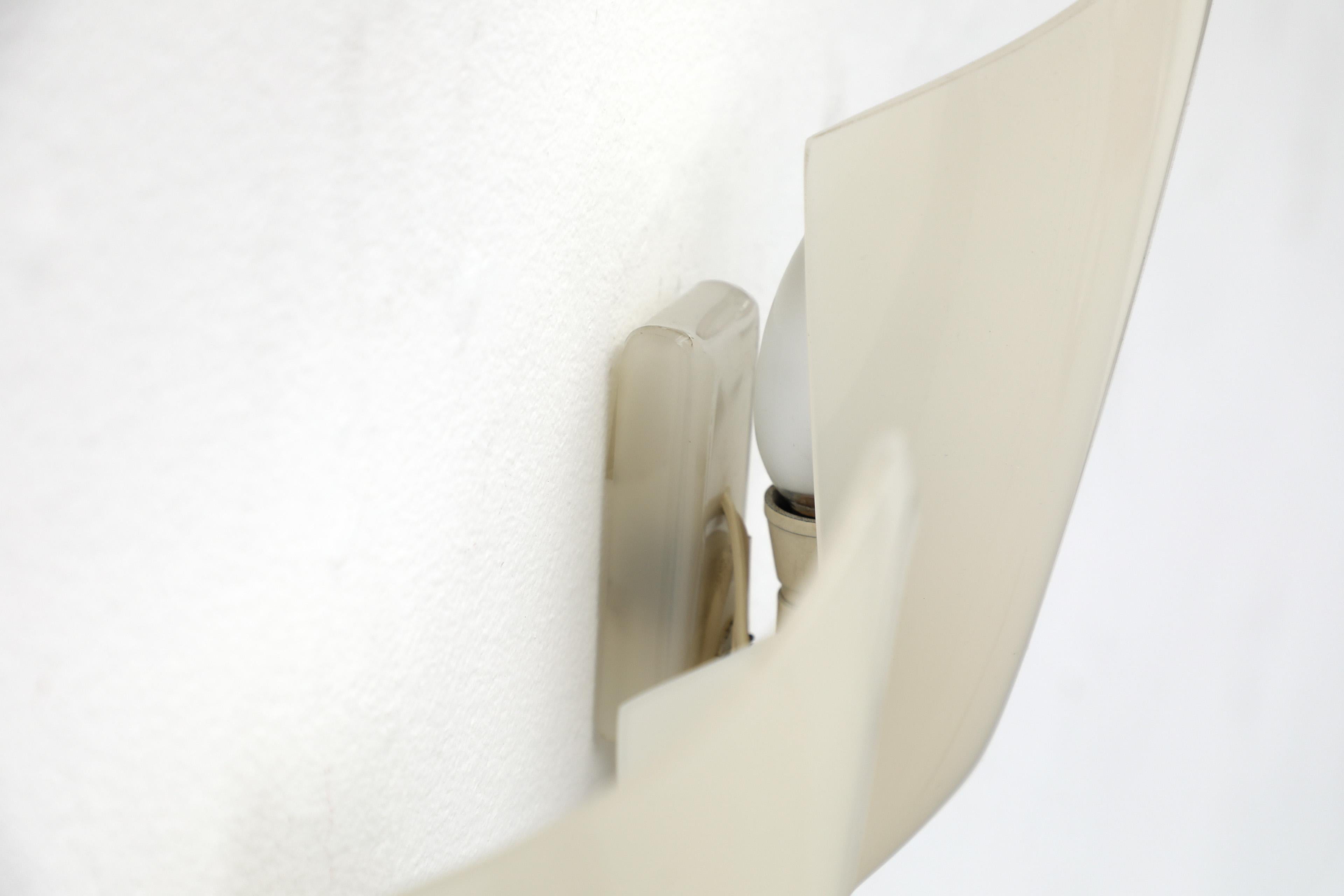 Mid-Century Pair of 1950's Hans Hoffmann-Lederer Plexi Wall Sconces 3