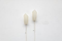 Mid-Century Pair of 1950's Hans Hoffmann-Lederer Plexi Wall Sconces