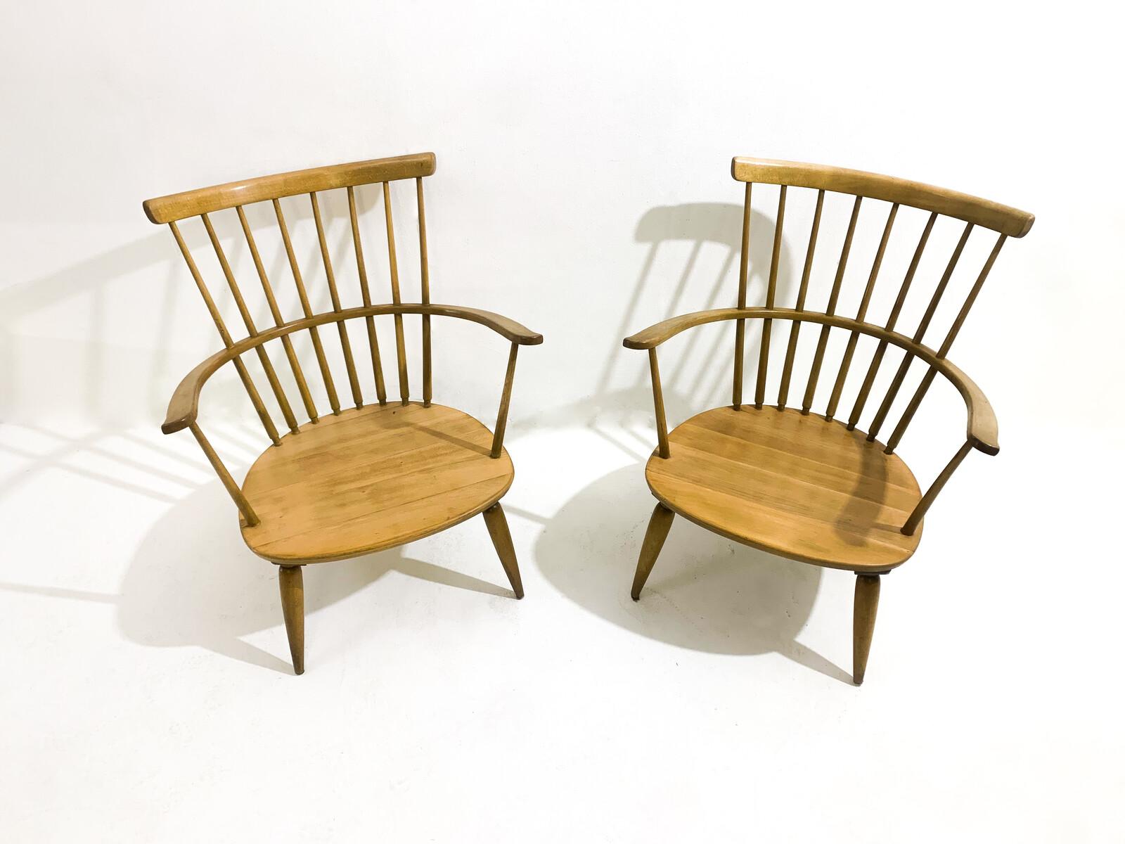Coppia di poltrone Altheim del 1950 di Franz Schuster per Wiesner-Hager.