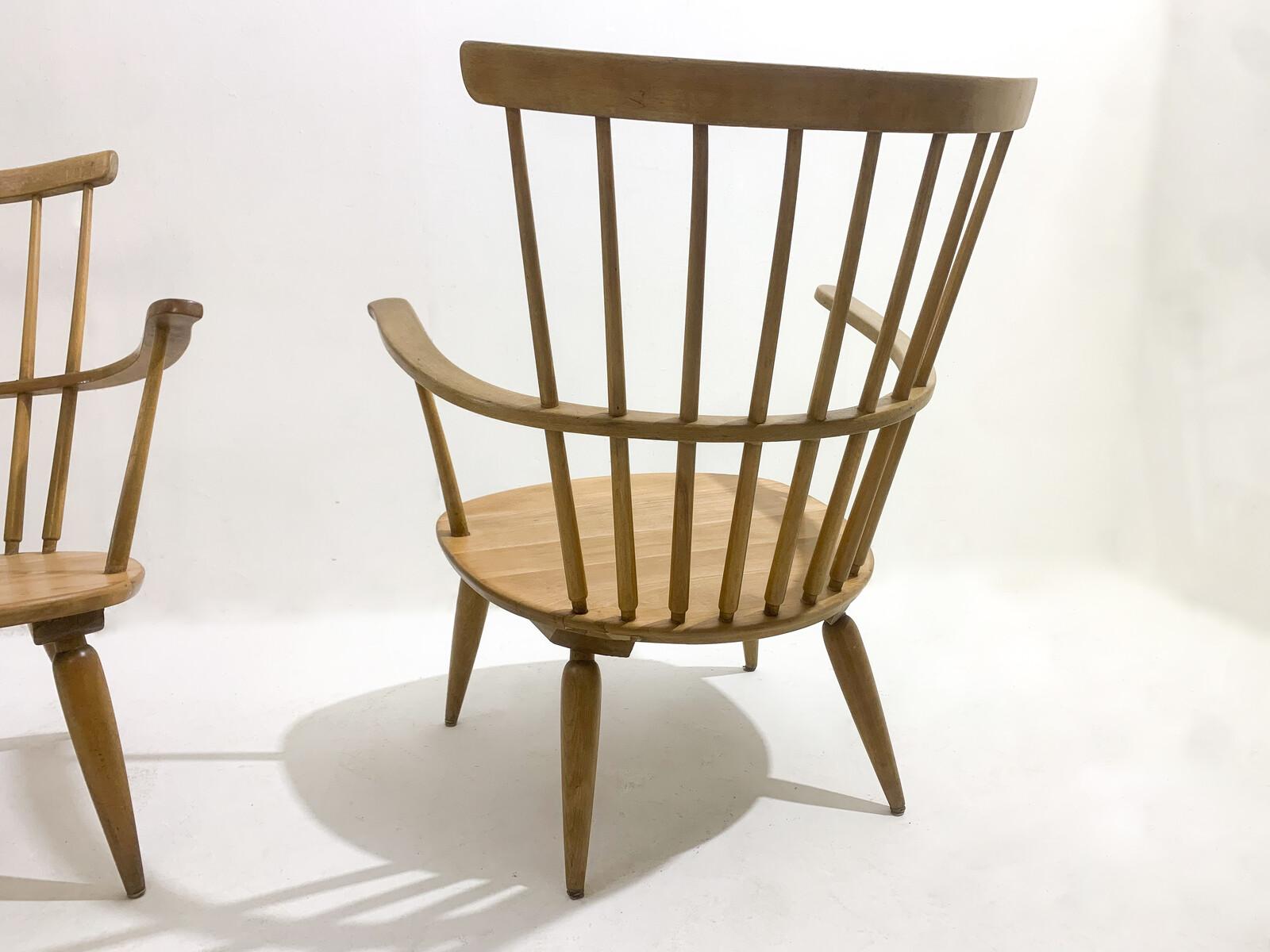 Coppia di poltrone Altheim di Franz Schuster per Wiesner-Hager, 1950 in vendita 1