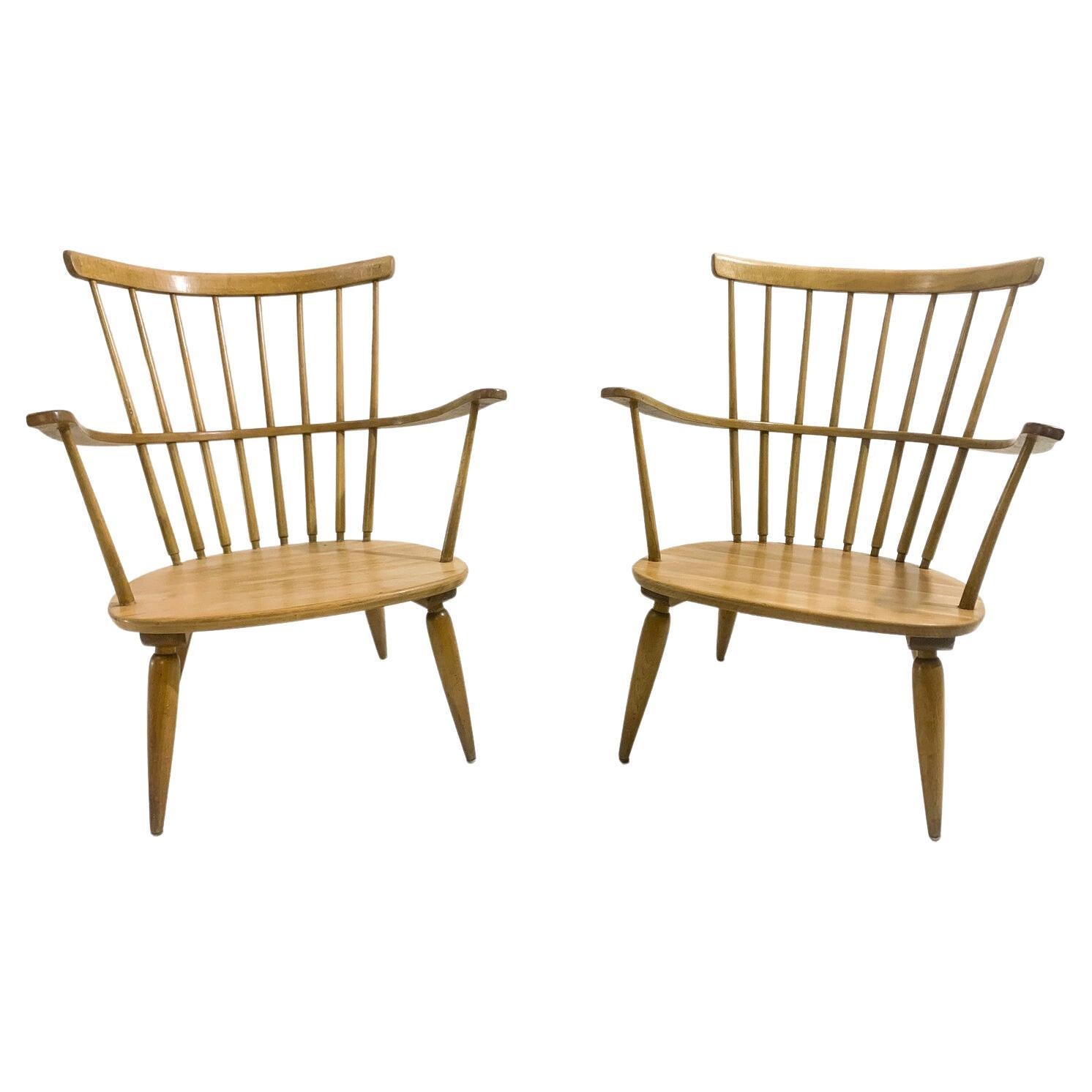 Midcentury Pair of Altheim Armchairs by Franz Schuster for Wiesner-Hager, 1950s