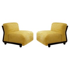 Mid-Century pair of "Amanta" Lounge chairs by Mario Bellini for C&B Italia, 1960