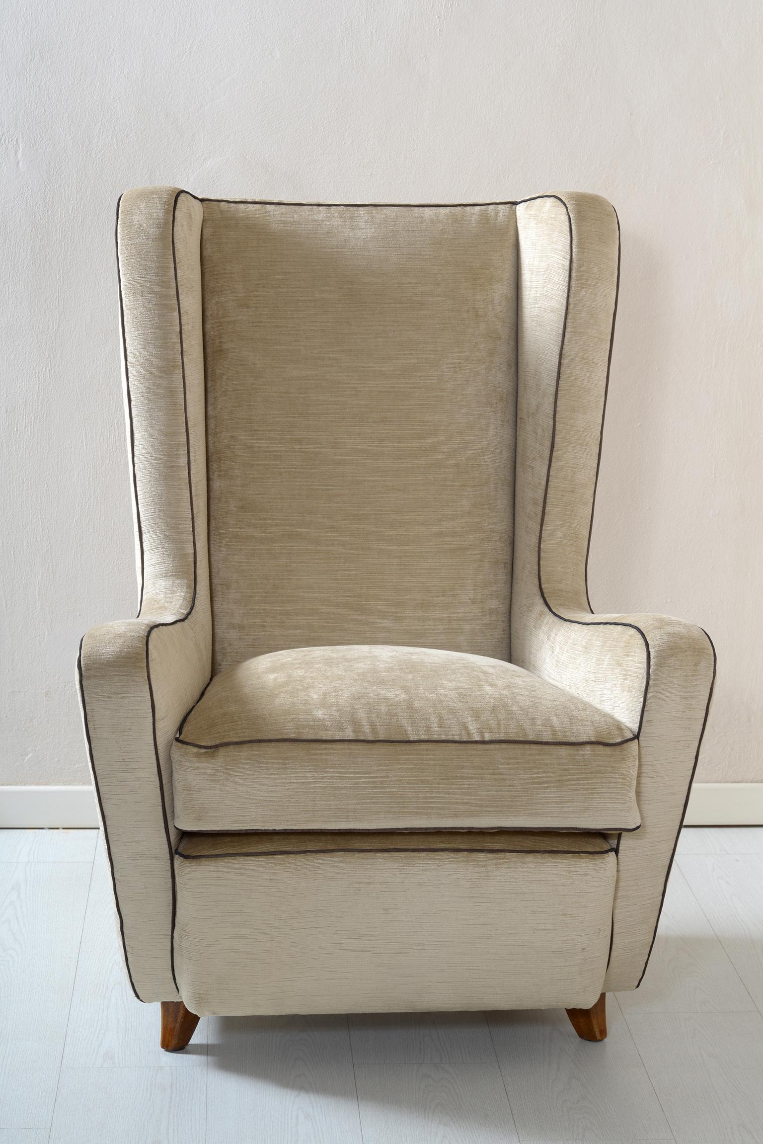 Midcentury Pair of Armchairs by Arch, Gamberini Florence 3