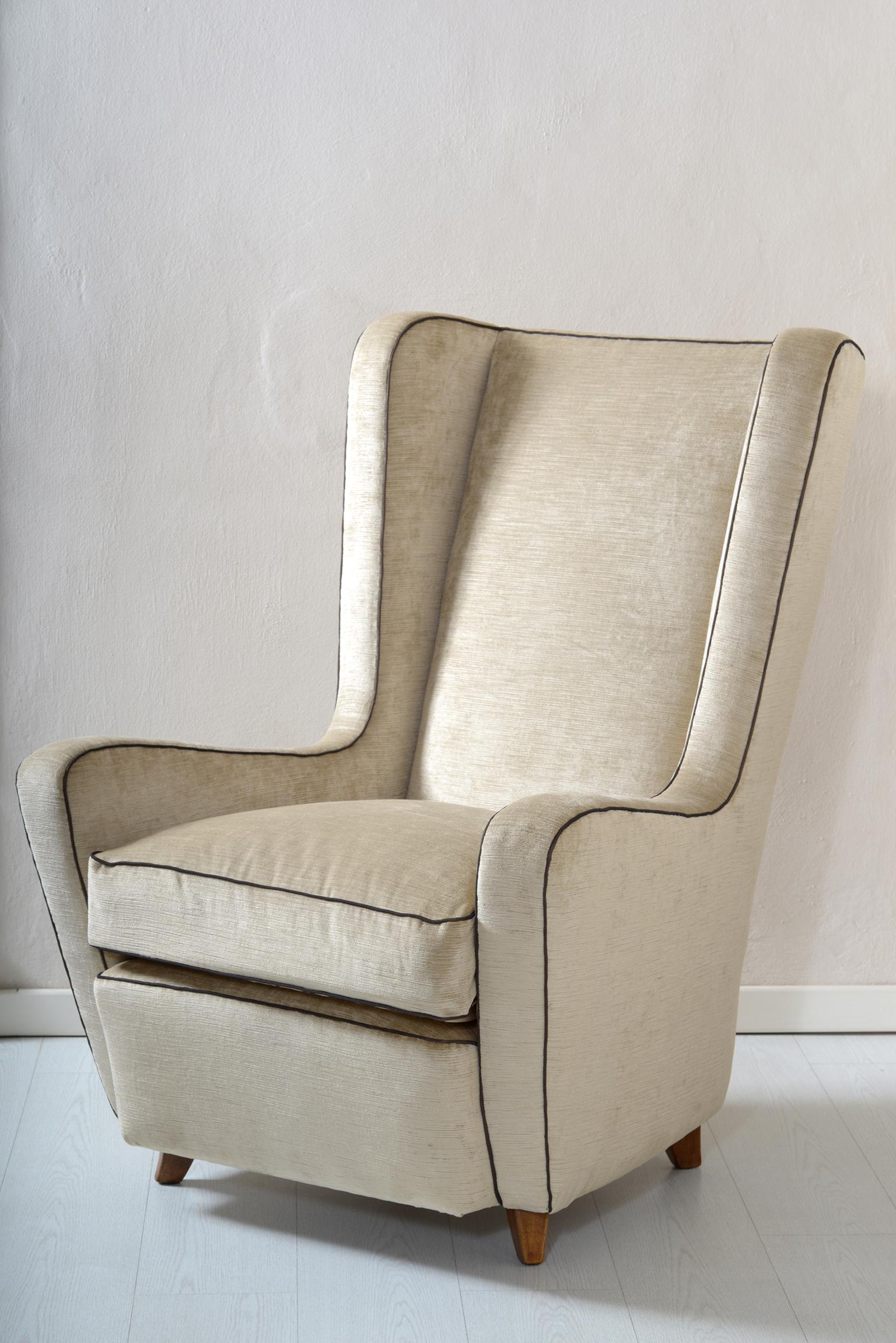 Midcentury Pair of Armchairs by Arch, Gamberini Florence 2