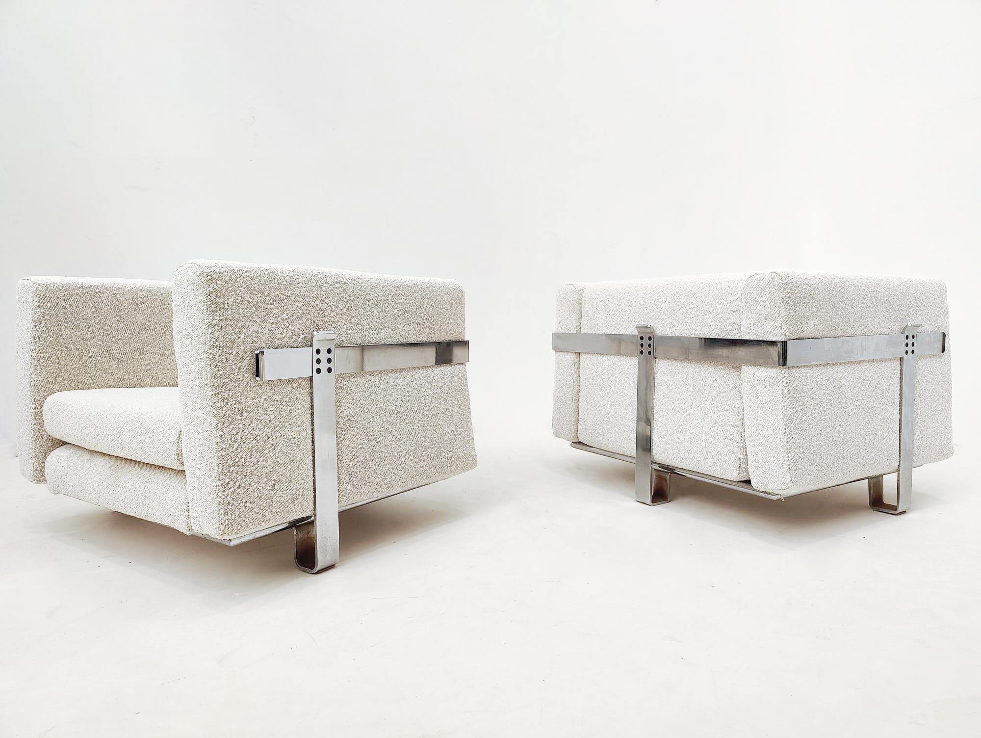 Mid-Century Modern Mid-Century Pair of Armchairs by Luigi Caccia Dominioni for Azucena, 1960s For Sale