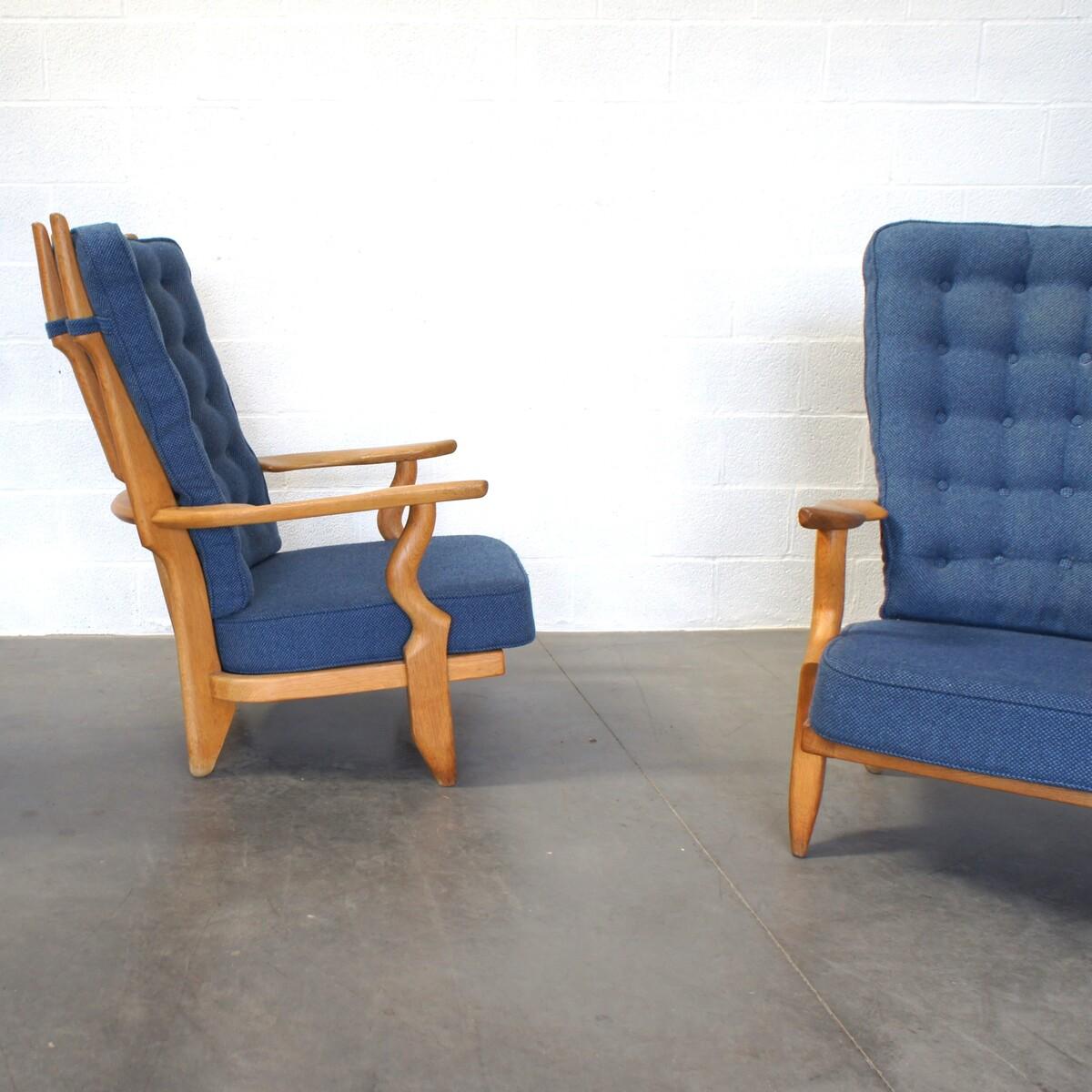 French Mid Century pair of armchairs « grand Repos »