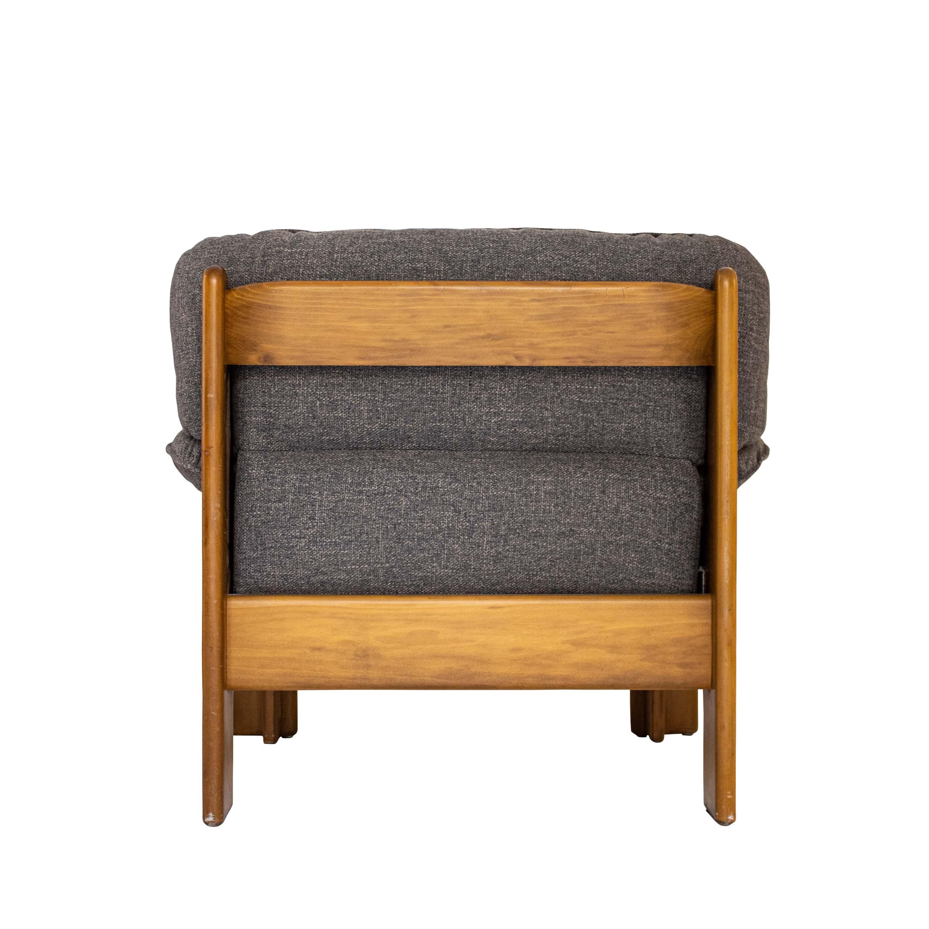 italien Paire de fauteuils du milieu du siècle dans le style d'Afra et de Tobia Scarpa, Italie, 1970 en vente