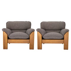 Coppia di poltrone di metà secolo nello stile di Afra & Tobia Scarpa, Italia, 1970