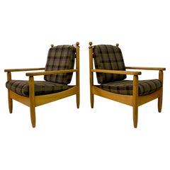 Mid Century Pair Of Belgian Armchairs