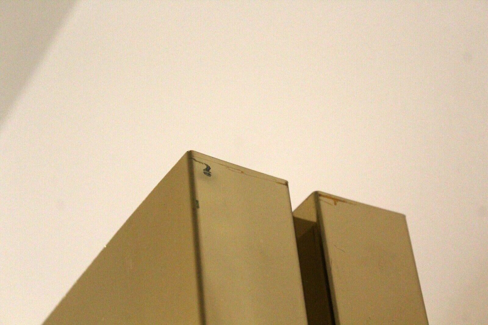 20th Century Mid-Century Pair of Brass Monolith Skyscraper Casella Torchiere Floor Lamps