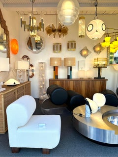 Mid-Century Pair of Ceramic Lamps Mondrian by Bitossi. Italy, 1990s