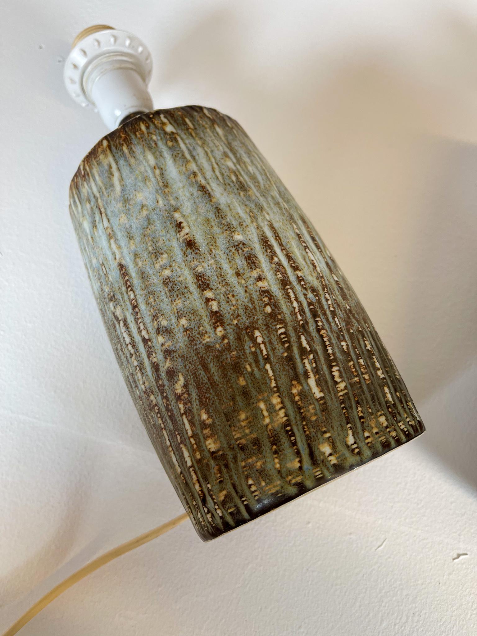 Mid-Century Pair of Ceramic Table Lamps 