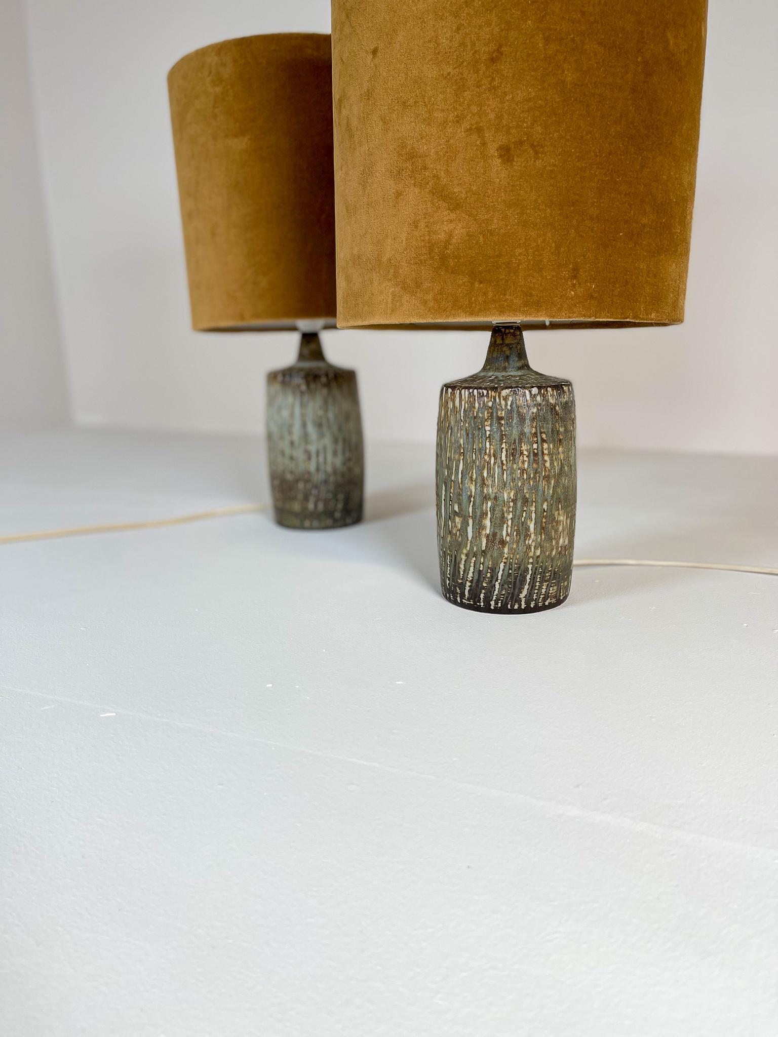 Mid-20th Century Mid-Century Pair of Ceramic Table Lamps 