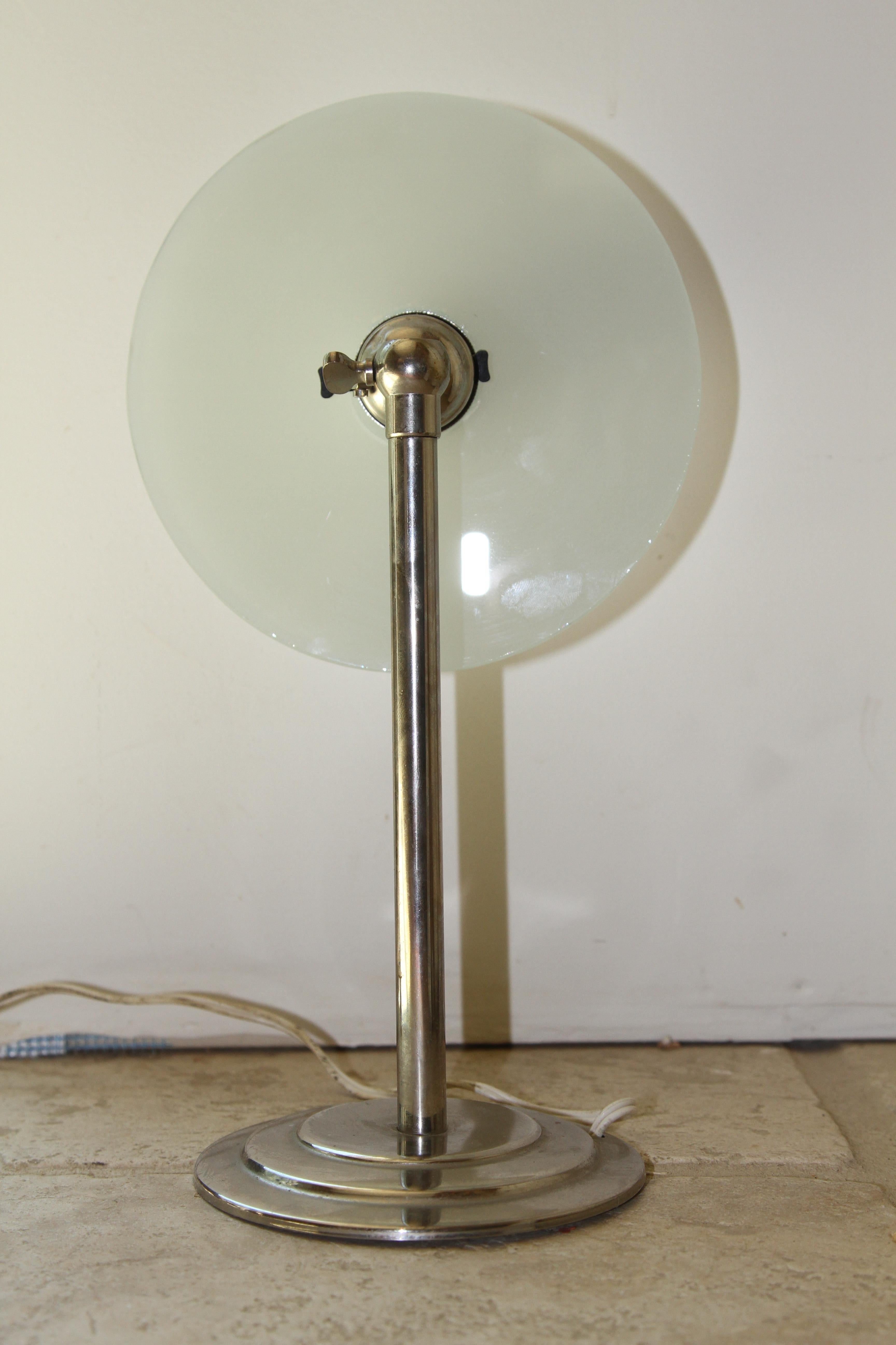 Mid Century Pair of Chrome Lamps For Sale 2