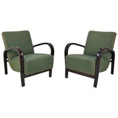 Midcentury Pair of Design Armchairs by Arch. Kropacek and Kozelka, 1950s