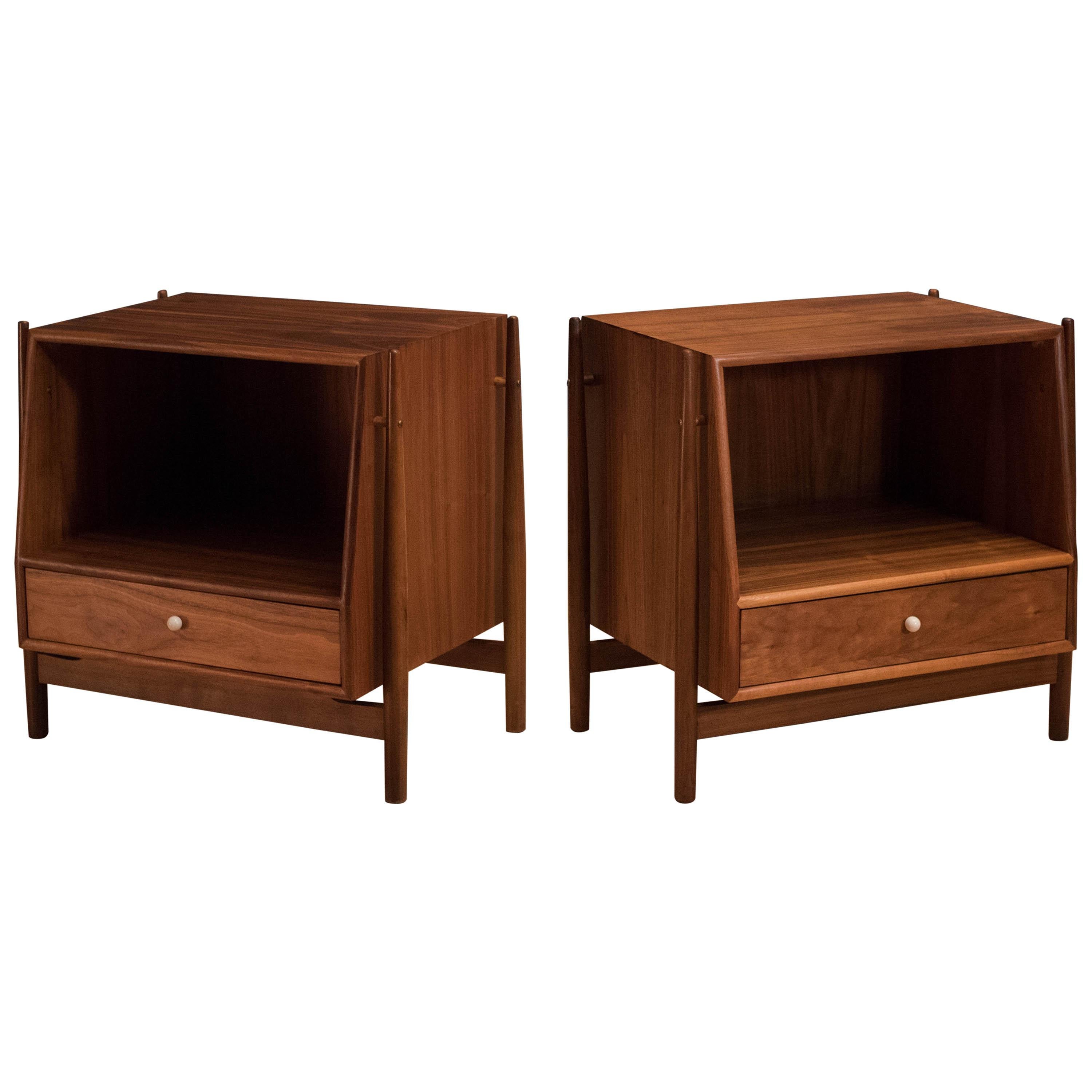 Mid Century Pair of Drexel Declaration Nightstands