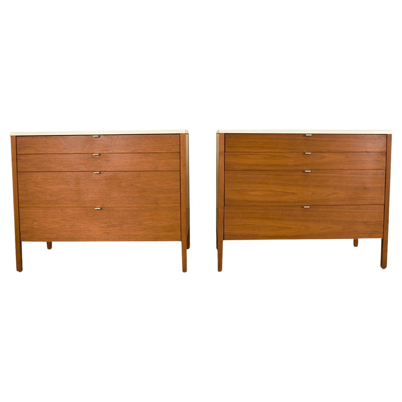 Mid-Century Pair of Florence Knoll Chests of Drawers For Sale