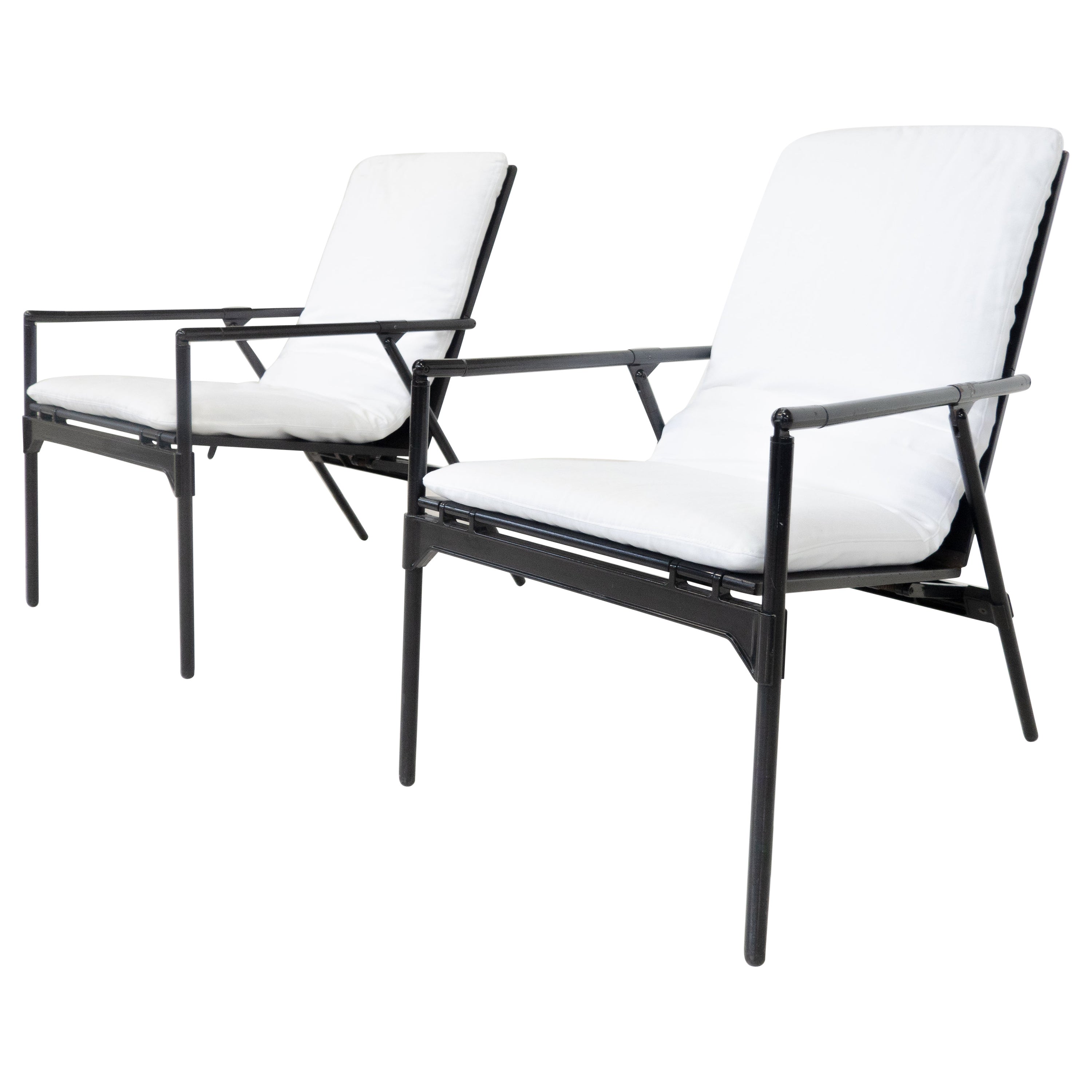 Paire de fauteuils pliables Nena de Richard Sapper pour B&B Italia, milieu du siècle dernier en vente