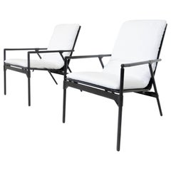 Mid-Century Pair of Foldable Armchairs Nena by Richard Sapper for B&B Italia