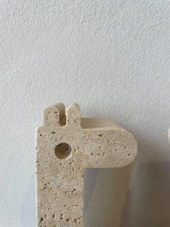 Mid-Century Pair of Giraffe Bookends by Fratelli Mannelli, Travertine, 1970s