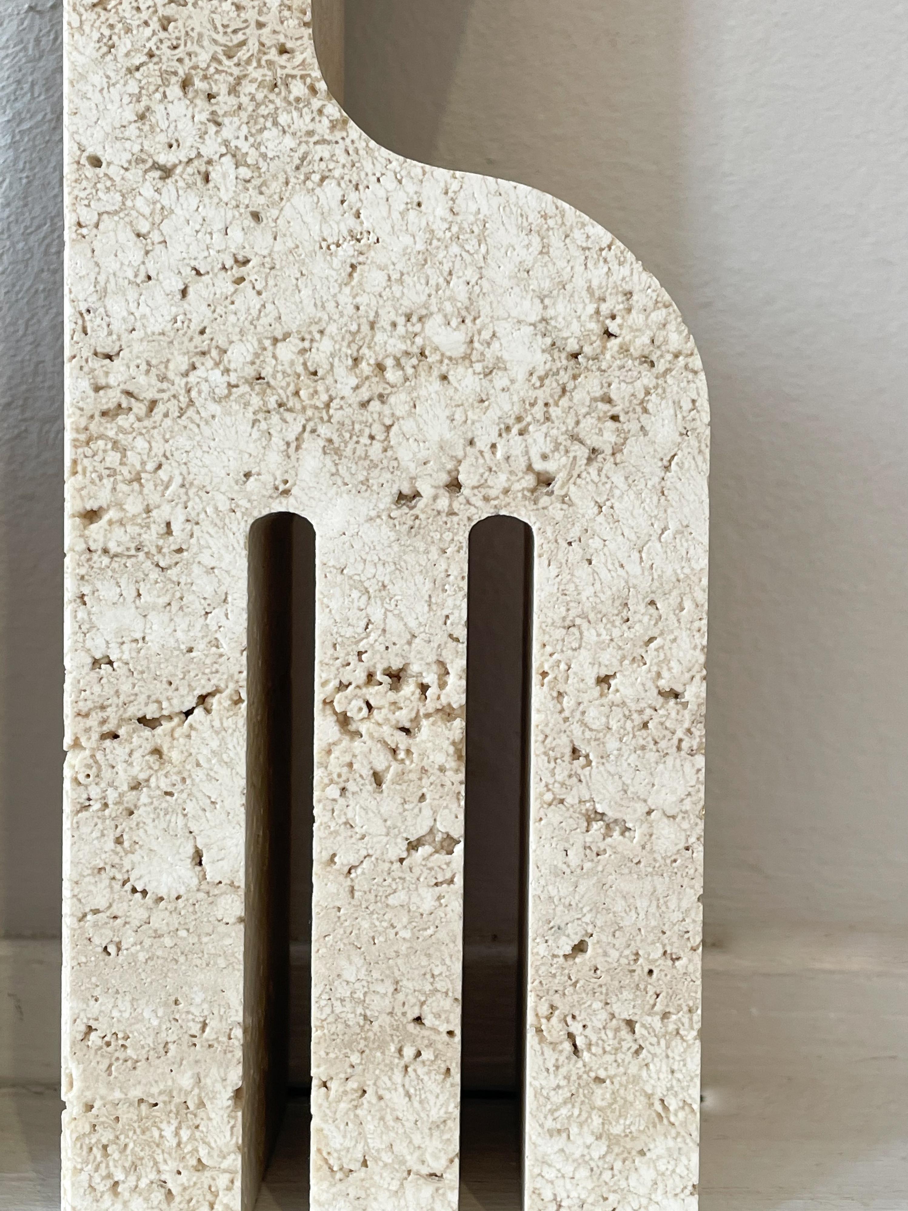 Mid-Century Pair of Giraffe Bookends by Fratelli Mannelli, Travertine, 1970s 1