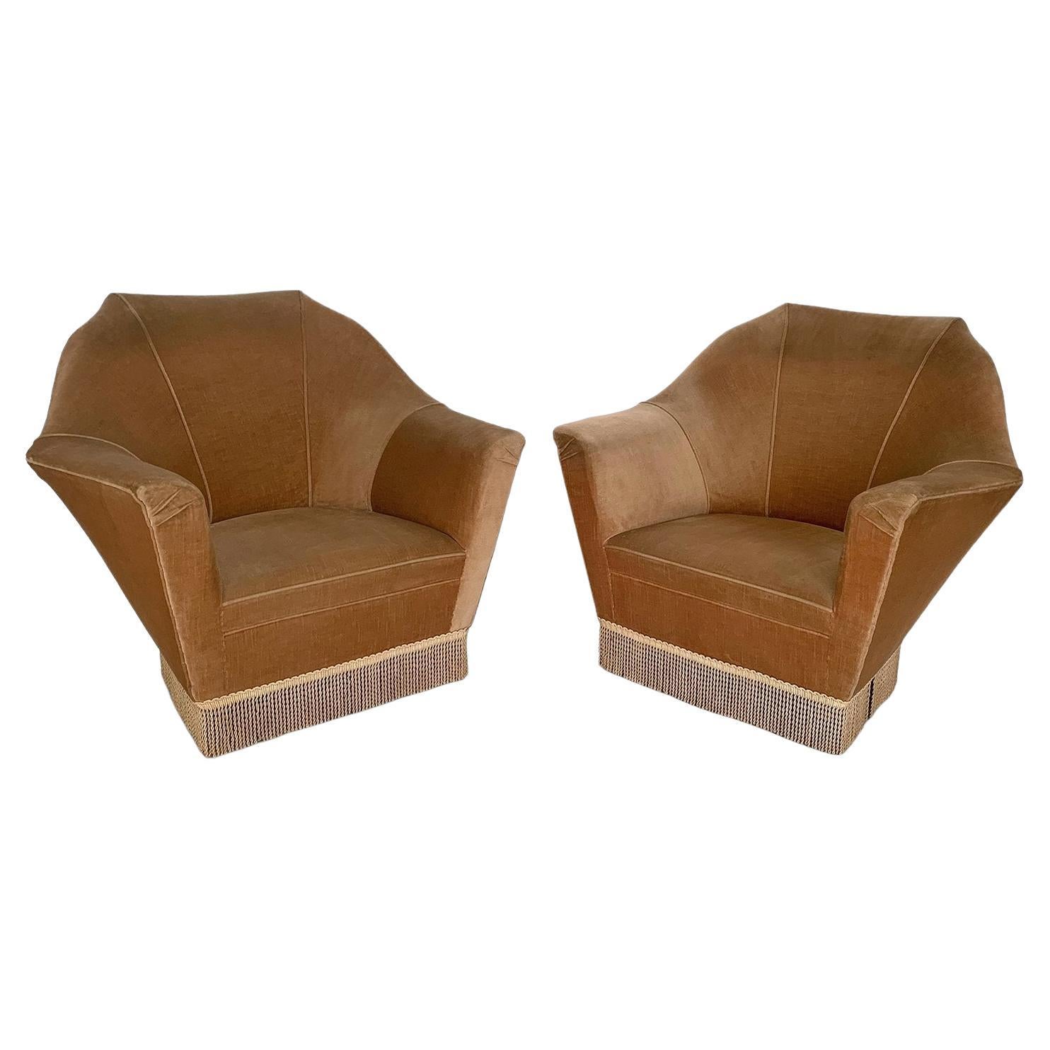 Mid-Century Pair of Ico Parisi Armchairs for Ariberto Colombo, Set of 2, 1950s For Sale