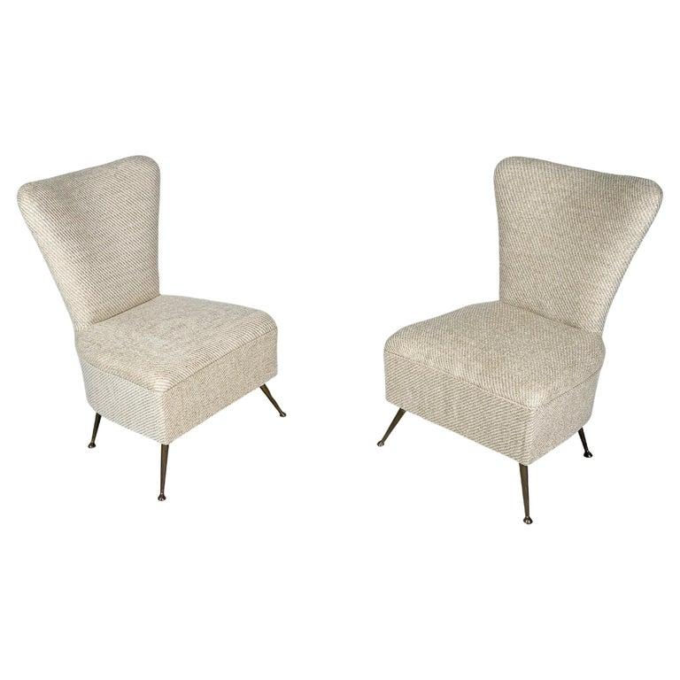 Mid-Century Modern Mid-Century Pair of Italian Chairs, 1950s