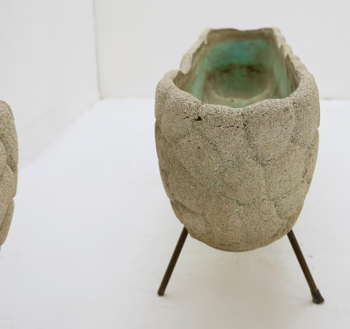 Mid-Century pair of Italian Planters - 1960s For Sale 1