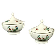 Mid-Century Pair of Italian Richard Ginori Soup Tureens Porcelain