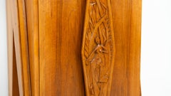 Mid-Century Pair of Italian Wall Units, Walnut, 1970s