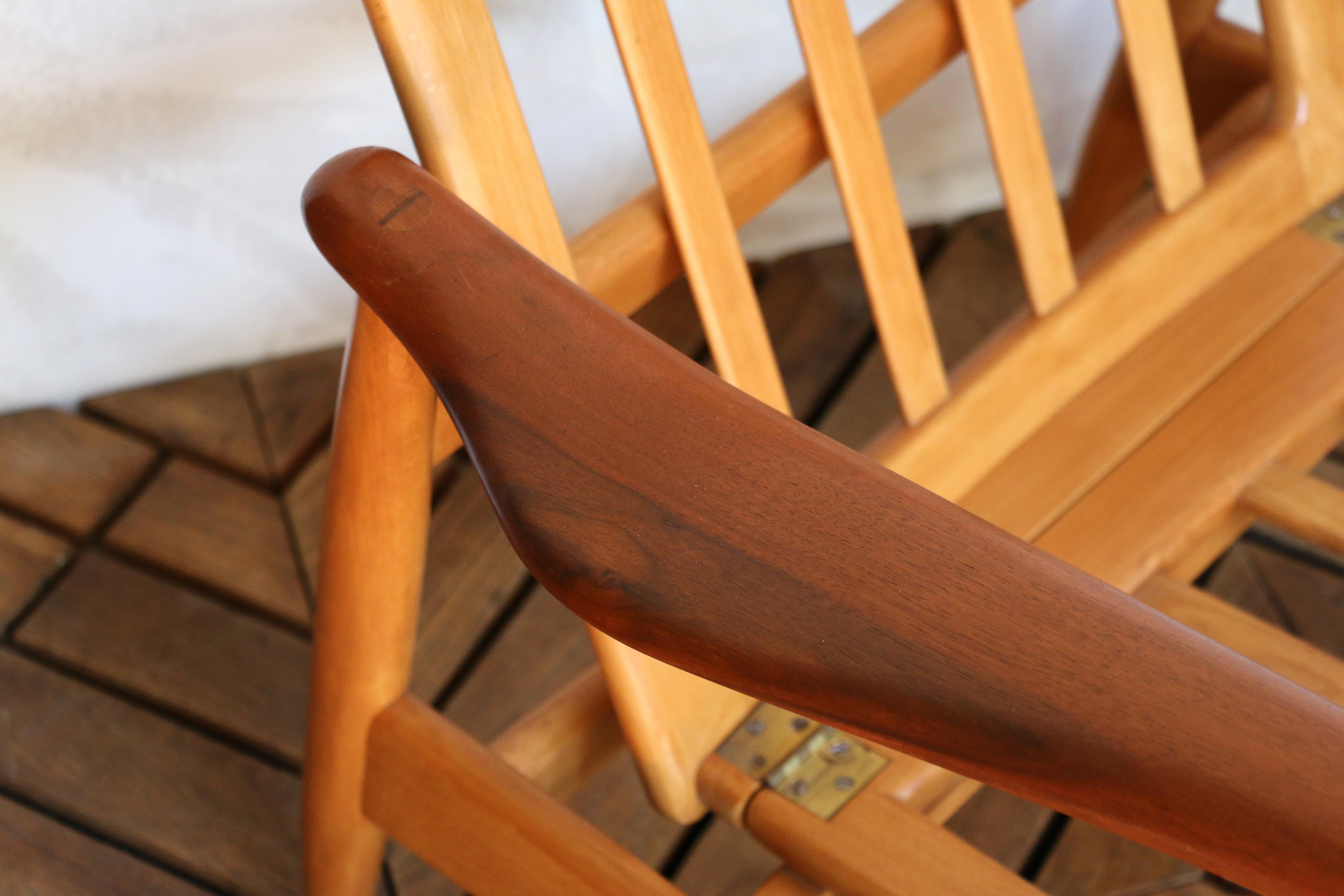 Coppia di sedie da salotto di metà secolo in teak e beeche di Arne Vodder, Danimarca, anni '60 in vendita 10