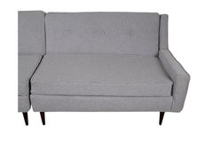 Mid-Century Pair of Loveseat Settee Sofas