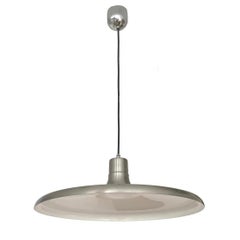 Mid-century Pair of Metal Chandeliers by Leonardo Marelli for Estiluz, 1970s