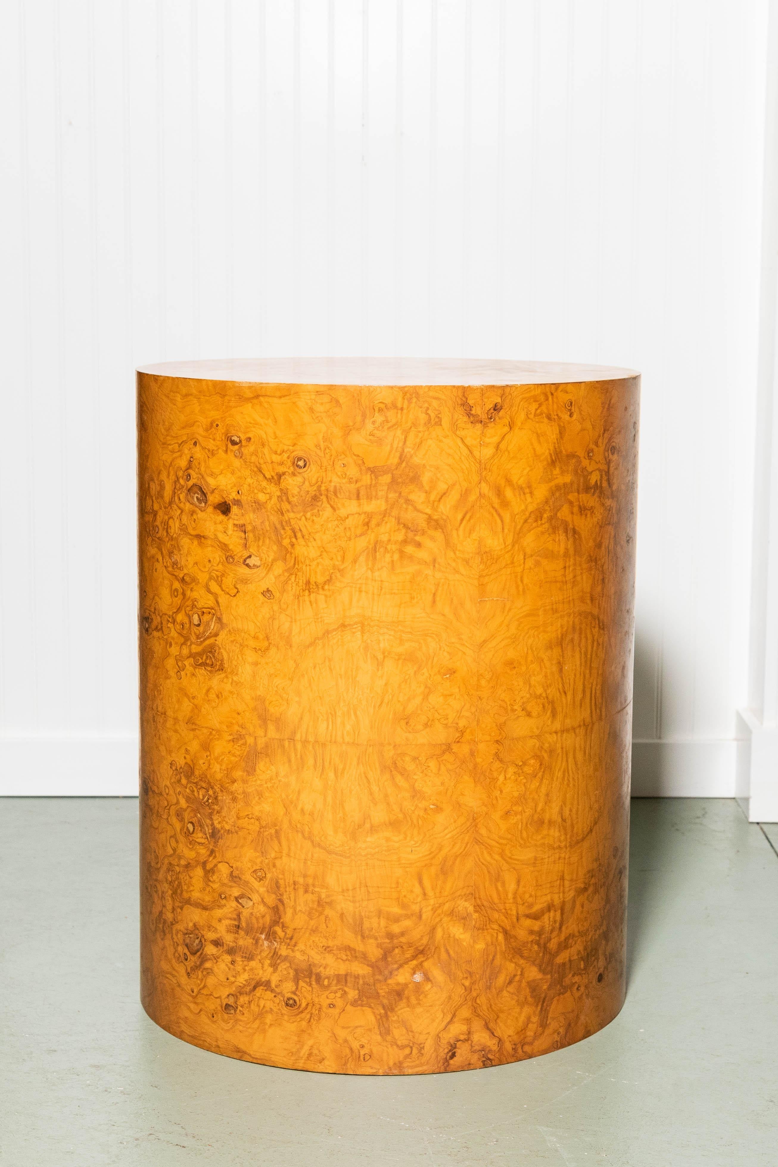 American Midcentury Pair of Milo Baughman Drum Tables