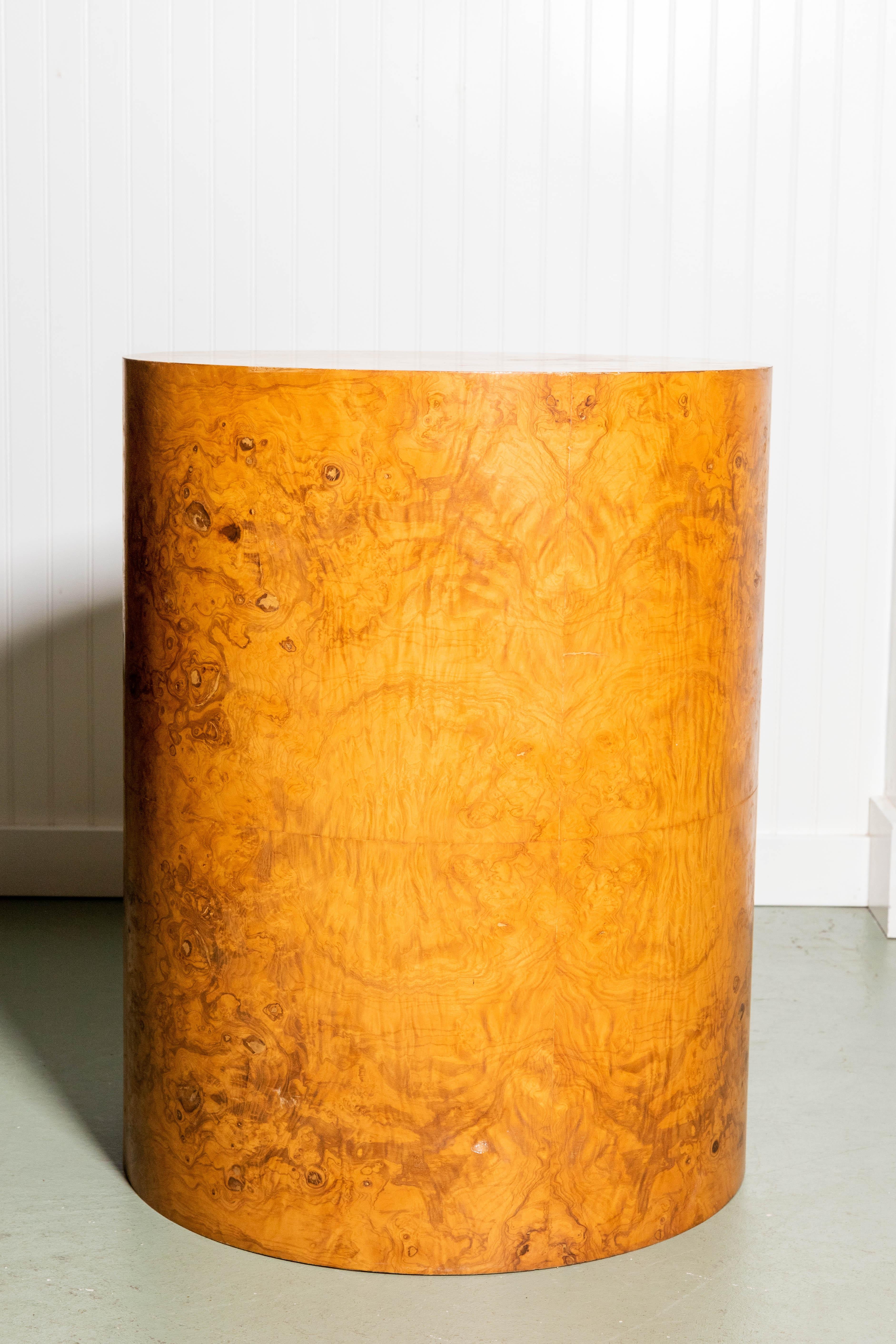 20th Century Midcentury Pair of Milo Baughman Drum Tables