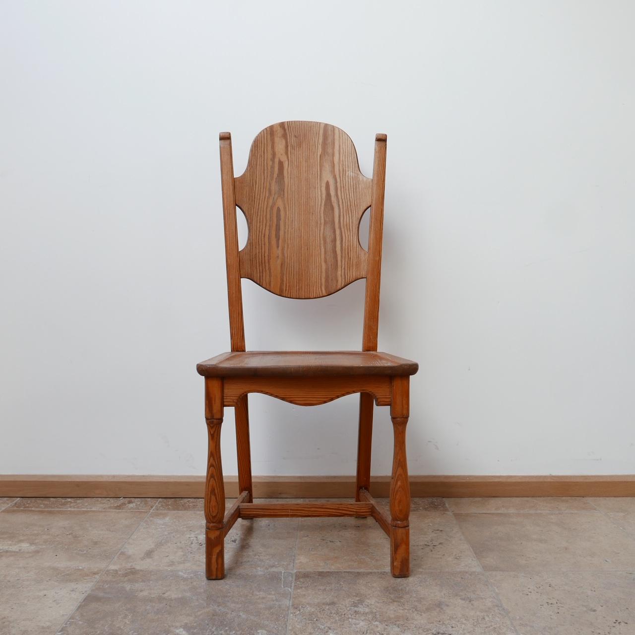Mid-Century Pair of Pine Swedish Occasional Chairs 5