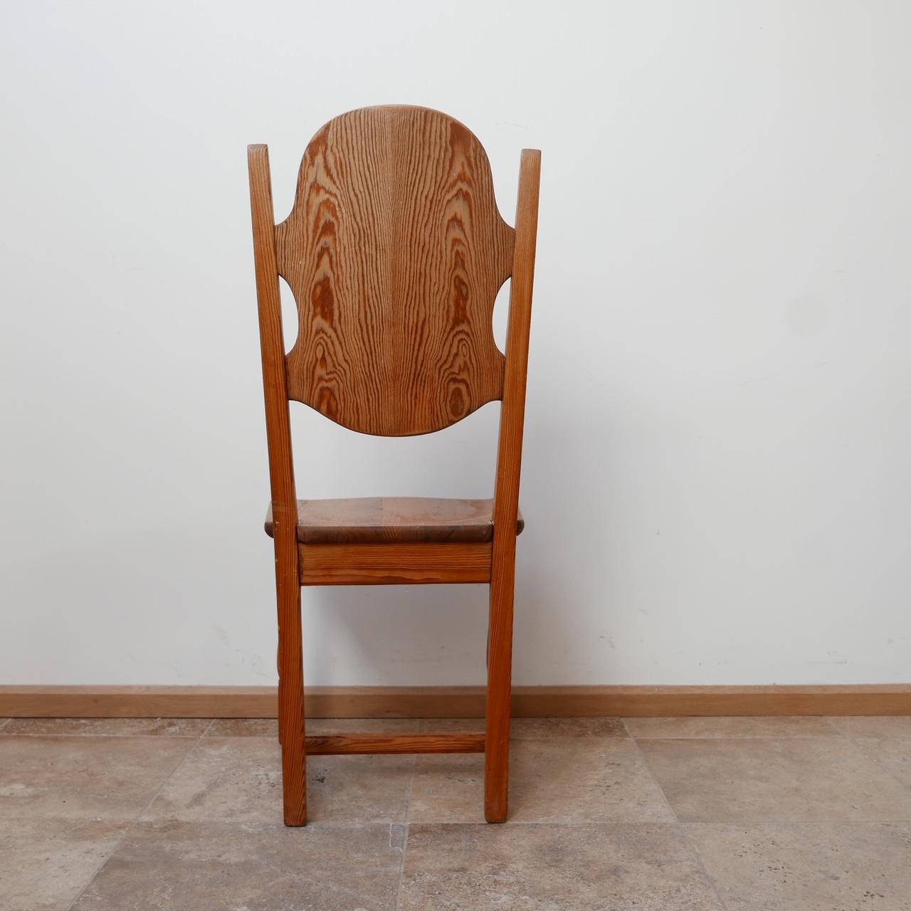 Mid-Century Pair of Pine Swedish Occasional Chairs 2