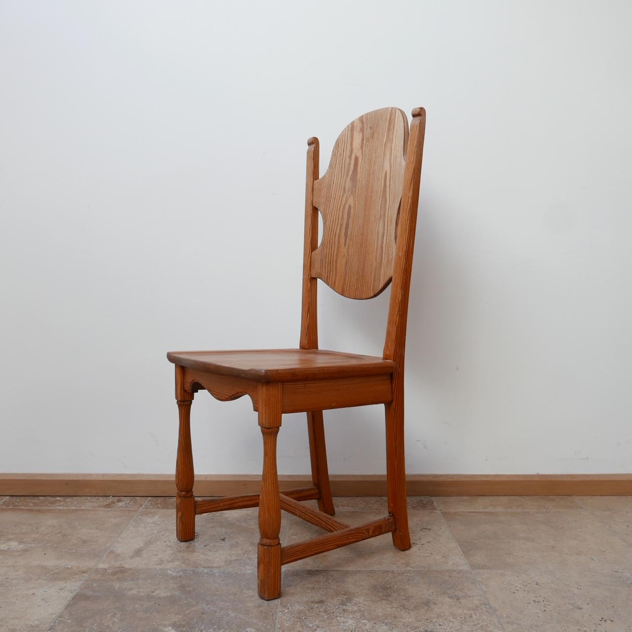 Mid-Century Pair of Pine Swedish Occasional Chairs 4