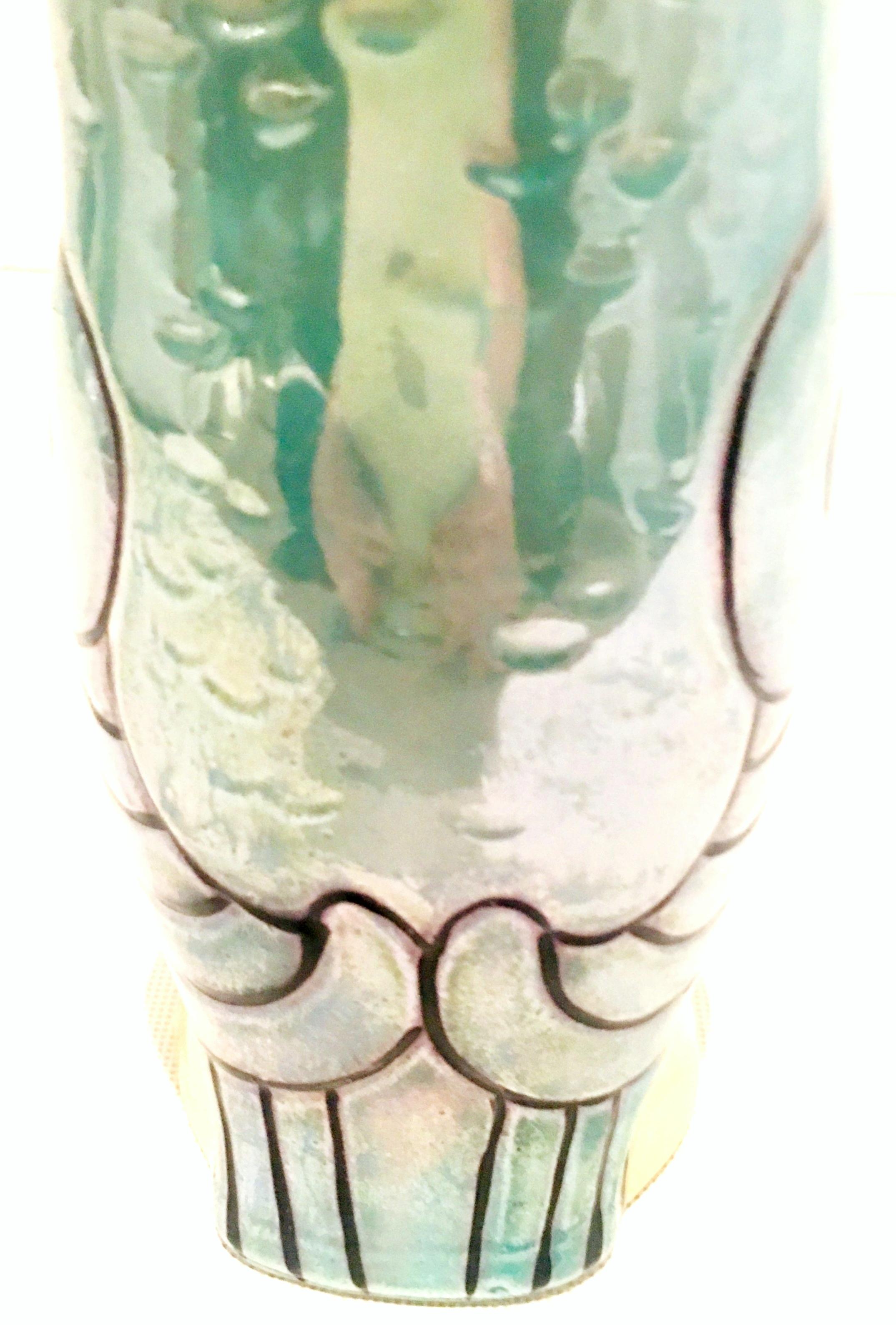 Midcentury Pair of Porcelain Japanese Luster Ware 