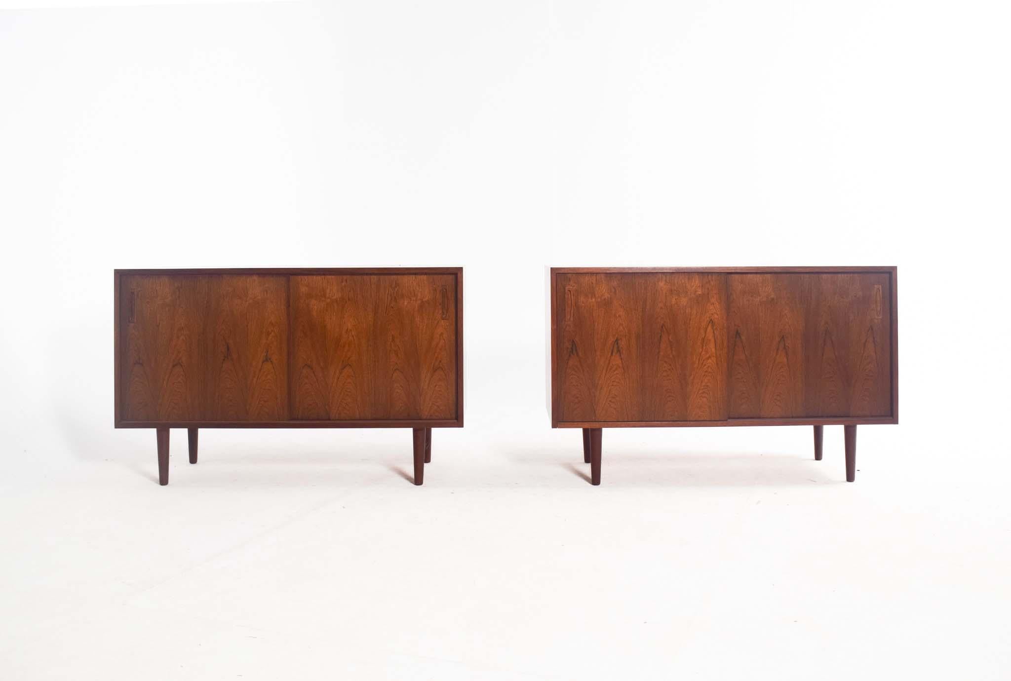 Paire de buffets en bois de rose du Danemark, années 1950 en vente 2
